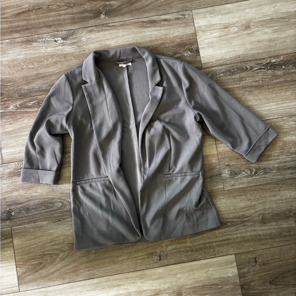Maurices Charcoal Open-Front Blazer